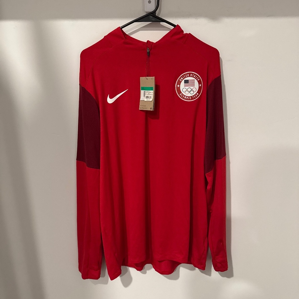 Nike USA Olympic Team 1/4 Zip Running Jacket